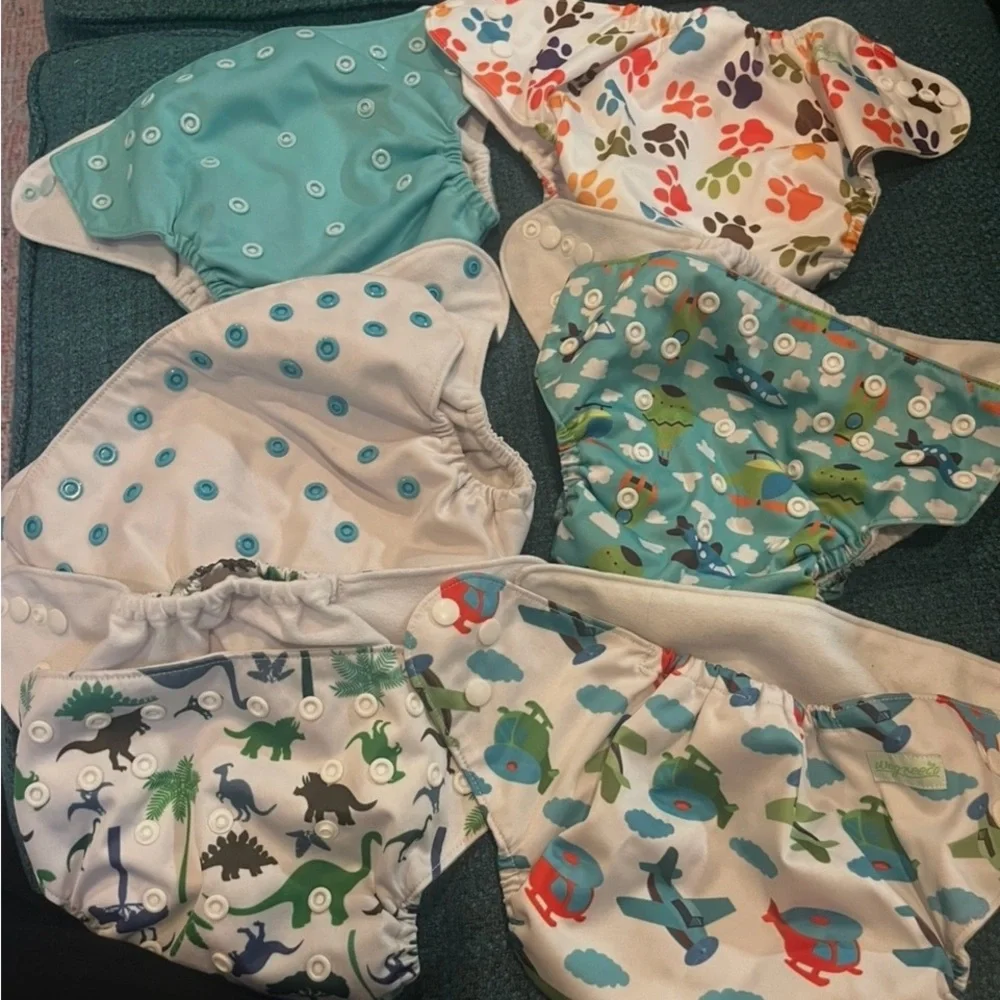 Playful Dinosaur and Animal Print Diaper Covers